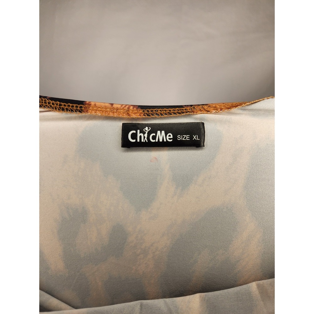 ChicMe Womens Leopard Print Sleeveless Bodycon Mini Dress Size XL - Picture 5 of 9